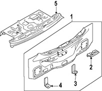 Foto de Panel posterior Original para Nissan Versa 2007 2008 2009 2010 2011 Marca NISSAN Nmero de Parte G9110ZW4MB