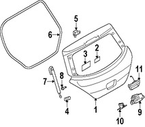 Foto de Manilla Puerta Trasera Original para Nissan Versa 2007 2008 2009 2010 2011 2012 Marca NISSAN Nmero de Parte 90606EM30D