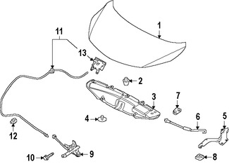 Foto de Aislamiento del capo Original para Nissan Versa Note 2014 2015 2016 2017 Marca NISSAN Nmero de Parte 658403WC0A