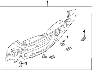 Foto de Panel posterior Original para Nissan Versa Note 2014 2015 2016 2017 Marca NISSAN Nmero de Parte G91003WCMA