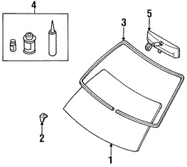 Foto de Espejo retrovisor interior Original para Nissan Marca NISSAN N�mero de Parte 963214Z300