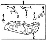 Foto de Bombilla de luz de estacionamiento / cruce Original para Nissan Altima 2000 2001 Marca NISSAN Nmero de Parte 267179B907