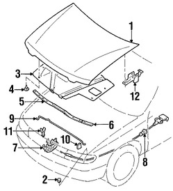 Foto de Panel de Cap Original para Nissan Altima 1998 1999 2000 2001 Marca NISSAN Nmero de Parte F51009E030