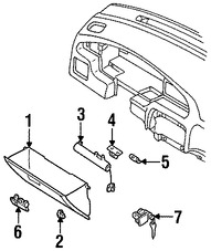 Foto de Bombilla de luz de guantera Original para Nissan Altima 2000 2001 Marca NISSAN N�mero de Parte 262619E000