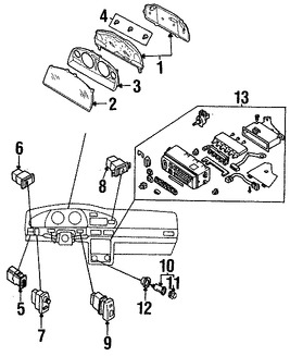 Foto de Bombilla de Panel de Instrumentos Original para Nissan Altima 2001 Marca NISSAN N�mero de Parte 2486035F00