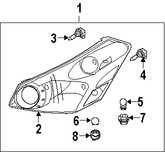 Foto de Portalampara de Luz de Parqueo Original para Nissan Quest Nissan Maxima Marca NISSAN Nmero de Parte 262439B907