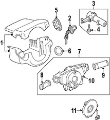 Foto de Cubierta de la Columna de Direccion Original para Nissan Quest 2007 2008 2009 Marca NISSAN Nmero de Parte 48470ZM70B
