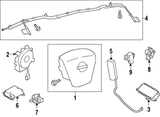 Foto de Cable Espiral Bolsa de Aire Original para Infiniti Nissan Marca NISSAN Nmero de Parte B55541PV8A