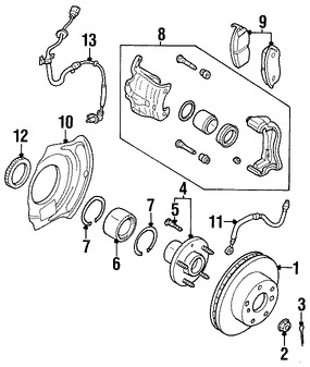 Foto de Tuerca de Eje Original para Nissan Infiniti Marca NISSAN Nmero de Parte 402622Y00A