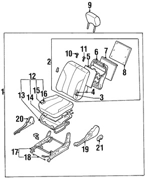 Foto de Guia de Reposacabezas Original para Nissan Maxima Nissan Sentra Nissan Altima Infiniti I35 Marca NISSAN Nmero de Parte 8760289903