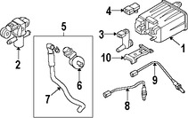 Foto de Sensor de Presin del Sistema de Control de Evaporacin Original para Infiniti G37 Infiniti G25 Infiniti Q60 Infiniti Q40 Infiniti Marca NISSAN Nmero de Parte 22365EY01C