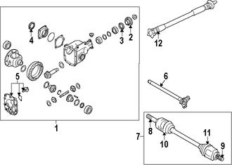 Foto de Sello del Eje Propulsor Original para Infiniti Marca NISSAN N�mero de Parte 402270P002