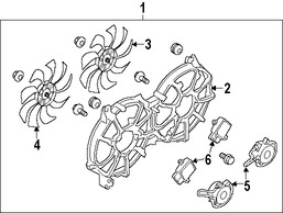 Foto de Aspa del ventilador de enfriamiento del motor Original para Infiniti M56 Infiniti Q70 Infiniti  Infiniti Q70L Nissan Murano Marca NISSAN Nmero de Parte 214861BH0B