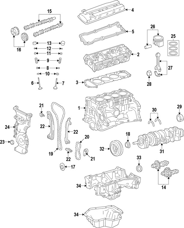 Foto de Biela Original para Nissan Infiniti Marca NISSAN N�mero de Parte 121003TA0A