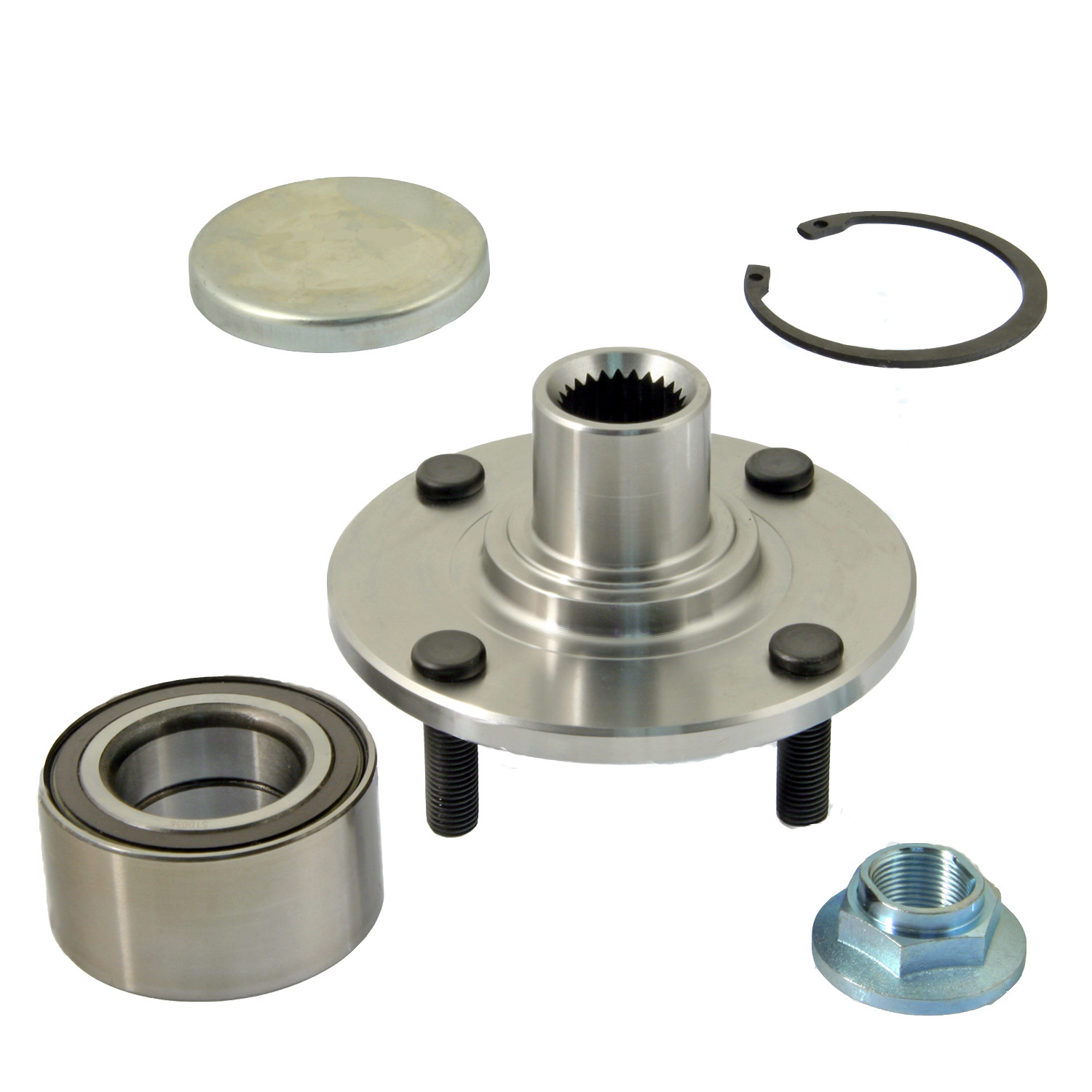 Foto de Conjunto de Cojinete de Rodamiento y Cubo para Ford Focus Marca SWI N�mero de Parte #518510