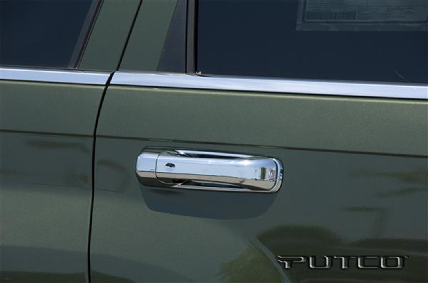 Foto de Cubierta de la manija exterior de la puerta  Chrome para Jeep Grand Cherokee 2005 2006 Marca PUTCO Nmero de Parte 402019