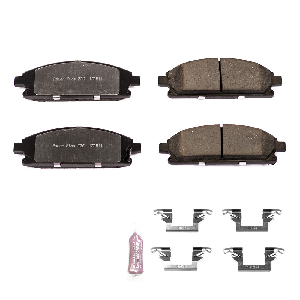 Foto de Kit de pastillas y discos de freno Camion y Remolque, Uso Severo para Acura MDX Nissan Pathfinder Nissan Quest Infiniti QX4 Marca POWER STOP Nmero de Parte #Z36-691