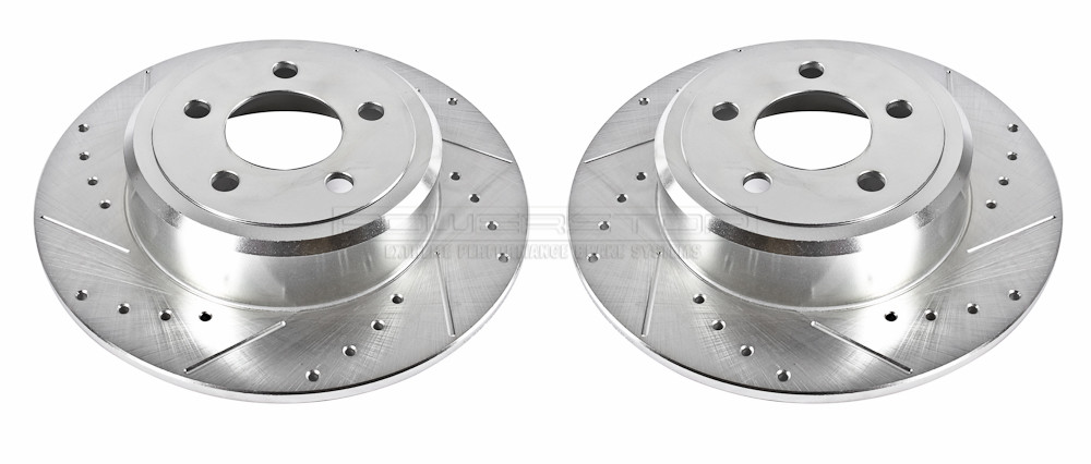 Foto de Conjunto de Rotor del Disco de Freno Extreme Performance Drilled & Slotted Rotors para Chrysler 300 Dodge Challenger Dodge Charger Dodge Magnum Marca POWER STOP Parte #AR8361XPR