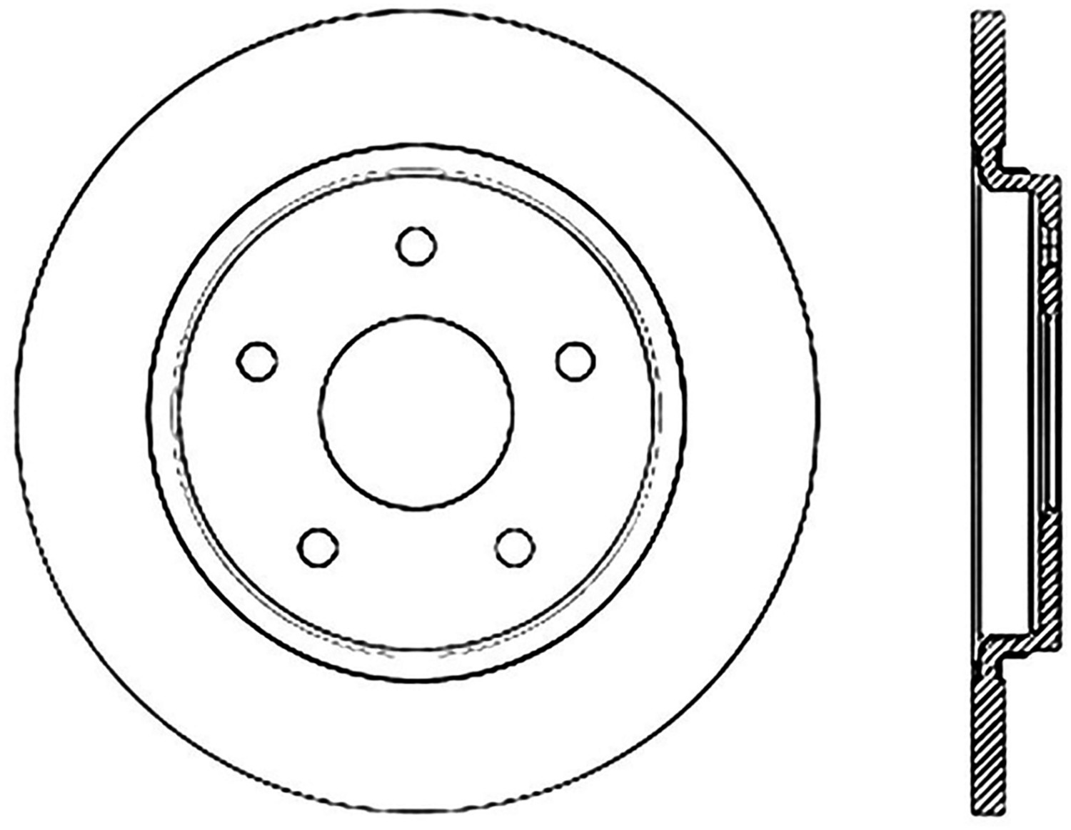 Foto de Rotor disco de freno StopTech Sport Cryo Drilled Slotted para Chrysler Town & Country Dodge Grand Caravan Dodge Journey Volkswagen Routan Marca STOPTECH Parte #127.67071CL