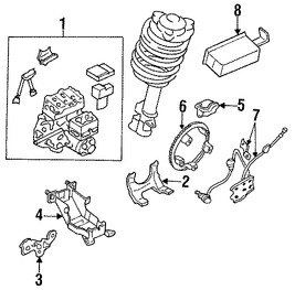 Foto de M�dulo de control de ABS Original para Subaru Legacy 1990 1991 1992 1993 1994 Marca SUBARU N�mero de Parte 26720AA010