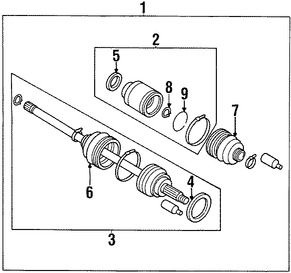 Foto de Kit Junta Homocinetica Original para Subaru Legacy Subaru Impreza Subaru Forester Marca SUBARU Nmero de Parte 28091AC091