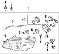 Foto de Faro Original para Subaru Legacy 2005 Subaru Outback 2005 Marca SUBARU N�mero de Parte 84912AG301