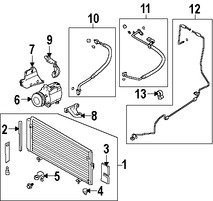 Foto de Manguera de succin Refrigerante Aire Acondicionad Original para Subaru Outback Subaru Legacy Marca SUBARU Nmero de Parte 73425AG05B