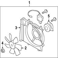 Foto de Motor de Ventilador de Condensador Aire Acondicionado Original para Subaru Outback Subaru Legacy Marca SUBARU Nmero de Parte 73312AG00A