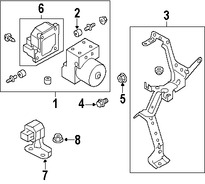 Foto de M�dulo de control de ABS Original para Subaru Outback 2005 2006 Marca SUBARU N�mero de Parte 27529AG03A