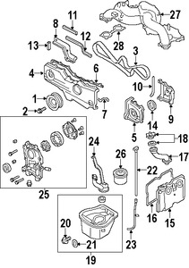Foto de Bomba de Aceite Original para Subaru Legacy Subaru Outback Subaru Baja Subaru Forester Subaru Impreza Marca SUBARU N�mero de Parte 15010AA290