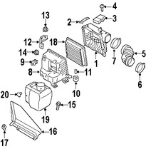 Foto de Caja del Filtro de Aire Original para Subaru Legacy Subaru Outback Subaru B9 Tribeca Subaru Tribeca Marca SUBARU Nmero de Parte 46052AG05B