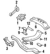 Foto de Montura del motor Original para Subaru Legacy Subaru Outback Marca SUBARU Nmero de Parte 41022AG01B