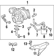 Foto de Turbo Original para Subaru Legacy 2005 2006 Subaru Outback 2005 2006 Marca SUBARU N�mero de Parte 14411AA511