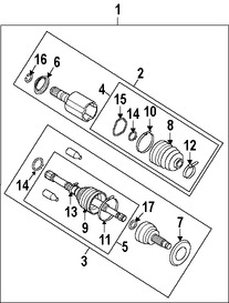 Foto de Juntas  Homocineticas Original para Subaru Legacy 2005 Subaru Outback 2005 Marca SUBARU Nmero de Parte 28391AG00A