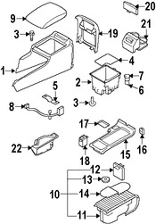 Foto de Interruptor de Calefaccin del Asiento Original para Subaru Legacy Subaru Outback Marca SUBARU Nmero de Parte 83245AG06AWA