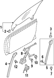 Foto de Canal de Crista Original para Subaru Legacy Subaru Outback Marca SUBARU N�mero de Parte 61240AG100