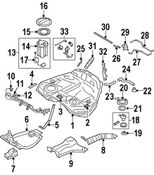 Foto de Soporte Tanque de Combustible Original para Subaru Legacy Subaru Outback Marca SUBARU Nmero de Parte 42017AG03A