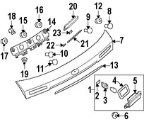 Foto de Tornillo de parrilla / rejilla Original para Subaru Legacy Subaru Outback Subaru Impreza Marca SUBARU Nmero de Parte 904500017