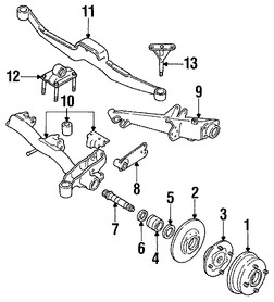 Foto de Brazo remolcador de suspensin Original para Subaru Loyale 1990 1991 1992 1993 1994 Marca SUBARU Nmero de Parte 21107GA160