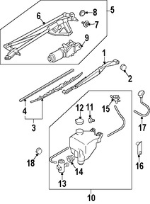 Foto de Tapa de Depsito de Lquido Limpiaparabrisas Original para Subaru Baja 2003 2004 2005 2006 Marca SUBARU Nmero de Parte 86617AA050