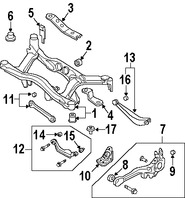 Foto de Buje del Brazo de Control de la Suspensin Original para Subaru Baja Subaru Legacy Subaru Outback Marca SUBARU Nmero de Parte 20254AE02A