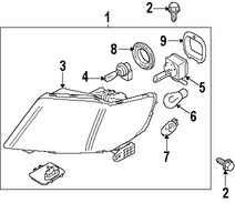 Foto de Faro Original para Subaru Tribeca Marca SUBARU N�mero de Parte 84001XA04C