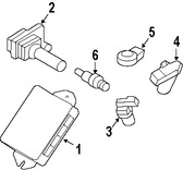 Foto de Sensor de posicin del cigueal Original para Subaru B9 Tribeca Subaru Tribeca Subaru Legacy Subaru Outback Marca SUBARU Nmero de Parte 22053AA071