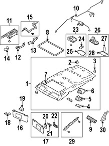 Foto de Parasol / Visera Original para Subaru Tribeca Subaru B9 Tribeca Marca SUBARU Nmero de Parte 92011XA00AEU