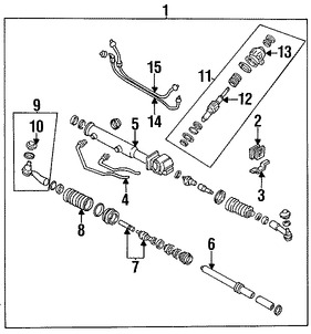 Foto de Linea de Presin Direccin Hidrulica Original para Subaru Impreza Subaru Legacy Subaru Forester Marca SUBARU Nmero de Parte 34153AA041