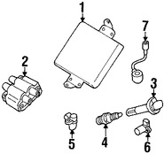 Foto de Cable de Bujia Original para Subaru Impreza Subaru Forester Subaru Legacy Subaru Outback Subaru Baja Marca SUBARU N�mero de Parte 22454AA140