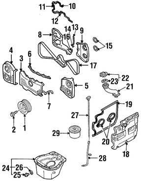 Foto de Tubo de Varilla medidora nivel de Aceite Original para Subaru Impreza Subaru Legacy Subaru Outback Subaru Forester Subaru Baja Marca SUBARU Nmero de Parte 15144AA011