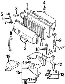 Foto de Arandela de la carcasa del filtro de aire Original para Subaru Marca SUBARU Nmero de Parte 46022AE010