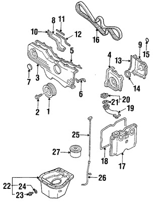 Foto de Tapa de Valvula del Motor Original para Subaru Impreza Subaru Forester Subaru Legacy Subaru Outback Subaru Baja Marca SUBARU Nmero de Parte 13278AA220