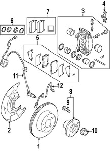 Foto de Kit de reparacin de Mordaza de Freno Original para Subaru Impreza Subaru WRX STI Marca SUBARU Nmero de Parte 26297FE010